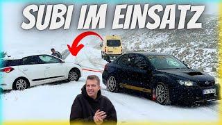 Im SUBARU WRX STI das STILFSER JOCH erklimmen Erster Schnee der SAISON