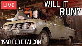  LIVE Classic Ford Falcon Barn Find  Abandoned 1960 Ranchero Will It Run?  RESTORED