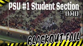 Penn State Students Takeover the Maryland Student Section up 38-0 - Blackout Fail