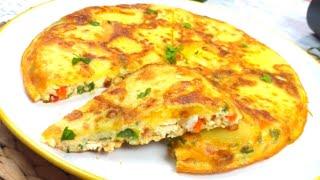 Omelet Easy and Practical Breakfast  Омлет Субҳонаи Тезтаёр ва Осон