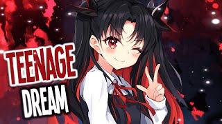 Nightcore - Teenage Dream Rock Version Lyrics