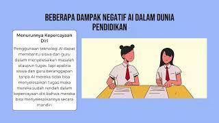 DAMPAK NEGATIF AI DALAM PENDIDIKAN