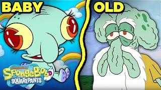 Squidwards Stages of Life ⏰ Baby Squid to Old Man  SpongeBob