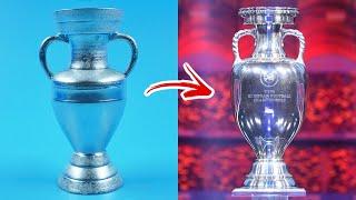 How to Make UEFA EURO Cup Trophy - DIY Trophy Cup