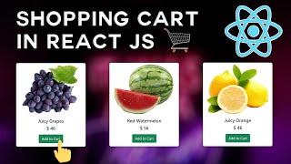 React js Shopping Cart for beginner  Easy Way to Add to cart reactjs  react js project beginner 
