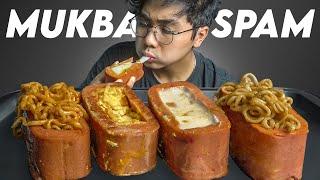 MUKBANG SPAM HALAL MOZZARELLA TELOR MIE GEKIKARA HOT CARBO