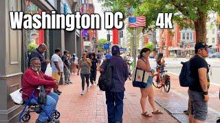 Washington DC Walking tour 4K ｜ Downtown Washington DC  Chinatown  United States Capitol