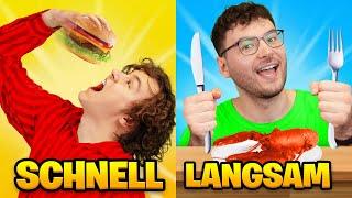 SCHNELL vs LANGSAM ESSEN  TISCHVIDEO