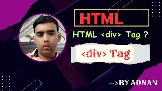 HTML Div Tag Explained for Beginners  Simple Code Example