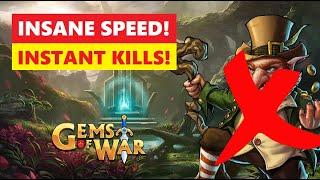 Gems of War Rubies are Red Violets are Blue World Event INSANE Fast Best Team