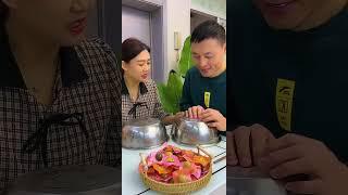 Funny Husband and Wife Yummy Food Eating Challenge 