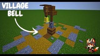 Minecraft How to build a Medieval Village Bell - Tutorial