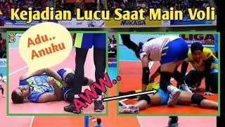 Kejadian lucu yang jarang diketahui saat pertandingan voli Proliga