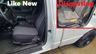 How To Full Restoration Worn Out Ford Ranger Seat With Bolster Repair CoverKing Neoprene