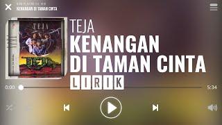 Teja - Kenangan Di Taman Cinta Lirik