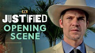 Raylan Takes Down a Mobster  - Scene  Justified  FX