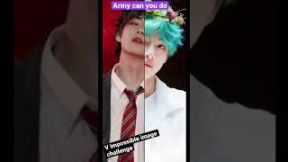 V impossible image challenge  bts v  army can you do