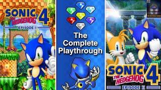 Sonic the Hedgehog 4 Episode I II + Episode Metal Full Game All Chaos Emeralds No Deaths 60fps