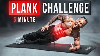 INSANE 5 MINUTE PLANK WORKOUT FOR 6 PACK ABS
