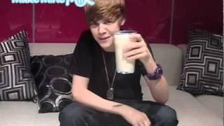 Justin Bieber takes the makemineMilk Challenge  facebook.commakeminemilk