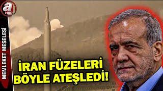 İran füzeleri ateşleme görüntülerini yayınladı İsrailden tehdit...  A Haber