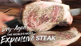 1 Million Special DRY AGE Most EXPENSIVE Steak on Earth  Guga Foods