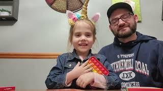 Playing The Fidget Game on DaddyDaughter Date Night