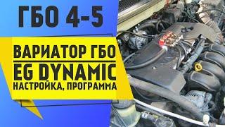 ГБО 4-5. Вариатор ГБО EG Dynamic Настройка программа. Учим настраивать вариатор. KOSTA GAS