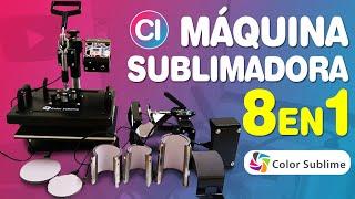 Unboxing y Características MÁQUINA SUBLIMADORA 8 EN 1 Color Sublime