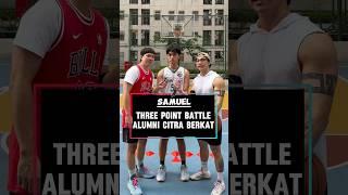 Samuel dapet Rp100.000 karena menang three point battle #basketball #challenge