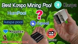 Best KASPA MINING POOL FOR ASIC MINERS