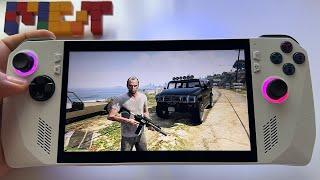 GTA V Grand Theft Auto 5  Asus Rog ALLY 1080p gameplay  Very High graphics NO FSR