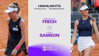 Magdalena Frech vs. Laura Samson  2024 Prague Semifinal  WTA Match Highlights