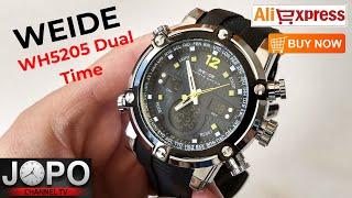 WEIDE WH5205 Sport Military Watch│Weide Watch Review│Subtitles