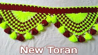 beautiful and easy toran design  jhalar ki design  new toran design  #crochet #toran #pattern