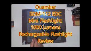 SDM-112 EDC Mini Flashlight 1000 Lumens Ultra Compact Rechargeable Flashlight