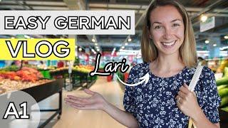 German Learning Vlog for Absolute Beginners  COMPREHENSIBLE INPUT