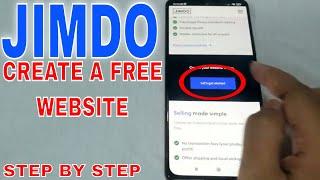  How To Create A Website For Free With JIMDO 