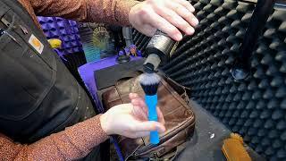 ASMR    HOW TO CLEAN LEATHER BRIEFCASE  SAMSONITE BRIEFCASE CLEANING  CONDITIONING  LEATHER CARE
