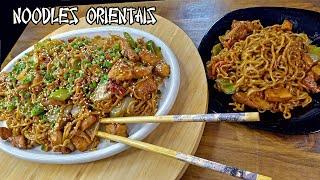 NOODLES ORIENTAIS COM FRANGO - Melhor do que nos restaurantes - Miojo com frango delicioso