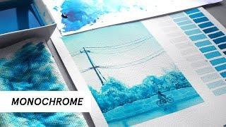 How to Paint with One Color  Monochromatic Studies w Watercolors