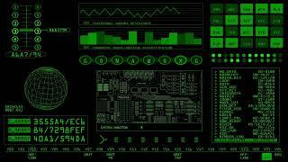 Andy Fielding - Retro SciFi Screensaver Green - 1080p 12 Hours