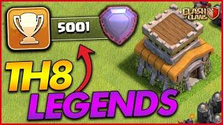 GETTING TO LEGEND LEAGUE AS A TH8  Trophy Push - Town Hall 8