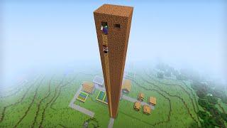 НУБ ДАК ПЛЕЙ ПОСТРОИЛ САМЫЙ ВЫСОКИЙ ДОМ ИЗ ЗЕМЛИ В МАЙНКРАФТ  Компот Minecraft