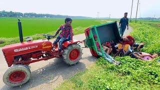 Mini Mahindra Tractor Trolley Palty  Mini Tractor Accident