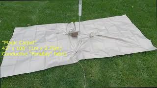 #375 Ham Radio Quickie Ground Radial wires vs. the Magic Carpet Faraday cloth