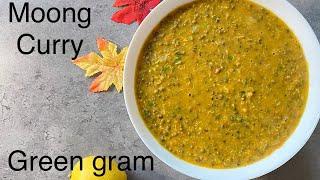 Dhaba style green gram curry  Whole Green Moong dal  Spicy Mung sprouts sabzi  Hesaru Kaalu