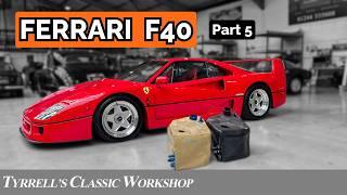 Ferrari F40 Part 5 Last Steps Before the Finish Line  Tyrrells Classic Workshop