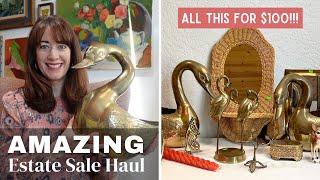 AMAZING Estate Sale Haul  My Best Estate Sale Tips  Vintage Reseller