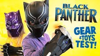 Little Flash and Ava Test Black Panther Movie Gear